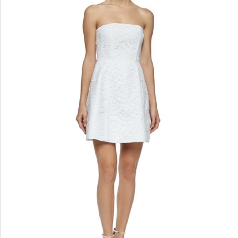 Alice & Olivia like new white dress